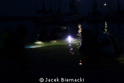 Night diving by Jacek Biernacki 
